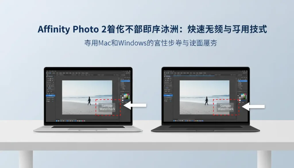 affinity photo 2怎么去除图片水印