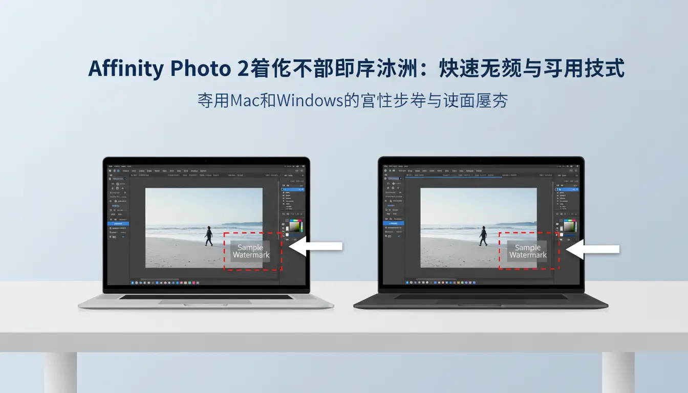 affinity photo 2怎么去除图片水印