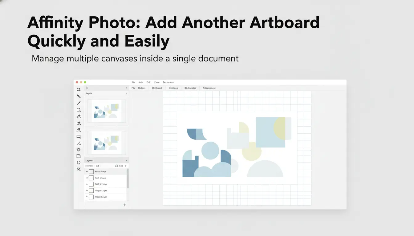 Affinity Photo Pages Affinity Photo Easy Guide to Add Artboards