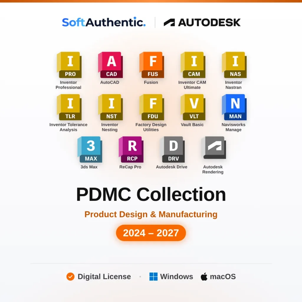 Autodesk Product Design and Manufacturing Collection (PDMC) license